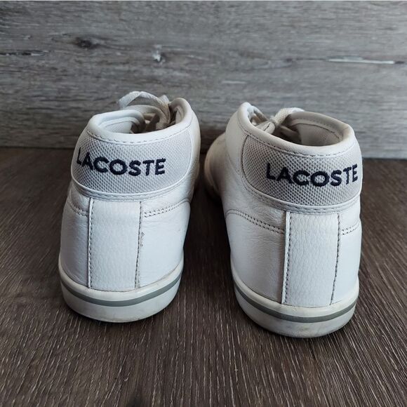 Lacoste Men's Ampthill Leather High Top Sneaker 7.5 - Picture 5 of 12